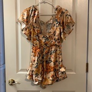 Floral silk jumper by Luxxel - worn twice